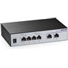 YuLinca Switch gestito Via Web 10G, 4 Porte RJ45 2,5G + 2 Porte RJ45 10G, LACP/VLAN/QoS, Metallo Senza Ventola, per Nas/Giochi/Streaming 8K