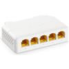 YuLinca Extender PoE Gigabit a 5 porte con 1 PoE in e 4 uscite PoE, switch PoE IEEE 802.3 af/at/bt 90W con 10/100/1000Mbps, switch passthrough PoE per montaggio a parete e su guida DIN
