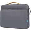 Veki 13-14 Pollici Custodia Borsa Porta PC, Custodia PC Portatile, Sleeve Impermeabile per Laptop, Caso da Trasporto per Computer Compatibile con MacBook, HP, Dell, Lenovo, Asus Notebook (Grigio)