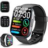 Poounur Smartwatch Uomo Donna con Effettua o Risposta Chiamate, 1.95 Orologio Smartwatch Contapassi/Cardiofrequenzimetro/Sonno, 110+ Modalità Sportivo Fitness Tracker, IP68 Smart Watch Android iOS