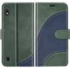BoxTii Cover per Galaxy A10 / Galaxy M10, Custodia in PU Pelle Portafoglio per Samsung Galaxy A10 / Galaxy M10, Magnetica Cover a Libro con Slot per Schede, Verde