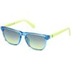 GUESS Occhiali da sole unisex GU00129, blu brillante, 49