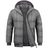 TOMEEK Giubbotto Invernale Uomo Giacca Caldo Giubbino Inverno in Pile Cappotto Spesso Parka Cappotti Antivento Elegante Casual con Cappuccio e Tasche Giacche(Marrone,XL)