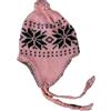 Générique Berretto peruviano rosa foderato in pile misura 58-62 cm circa 100% acrilico Chullo Inverno Caldo Trapper taglia media o grande uomini donne misto fiocco, Rosa, 58-62