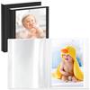 Vienrose Album Fotografico 10x15 Set di 3 Pezzi con Copertina Personalizzabile 26 Tasche per 52 Foto Piccolo Fotolibro Design Portafoto Bambini Matrimonio Viaggio, Nero