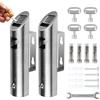 CPROSP 2 Pcs Posacenere da Muro Esterni 28.5 * 6.5 cm, Posacenere da Parete per Esterno in Acciaio Inox, per Giardini, Cortili, Balconi, Ville Controllo, Degli Odori con Chiave di Serraggio