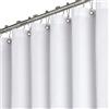 BTTN Tenda Doccia a Nido d'Ape Bianca 120x180 cm, Tessuto Antimuffa Impermeabile Extra Resistente con 6 Ganci, Lusso Moderno Lavabile con Orlo Ponderato in Poliestere Decorativo per Bagno