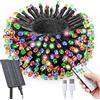 SOLARBABY Luci Natale Esterno Solare,42m 400 LED Catena Luminosa Esterno Solare Impermeabile con Telecomando,19 Modalità Luci Esterno EnergiaSolare Decorative per Giardino Patio Albero,Multicolor