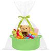 powerking piccolo cesto tessuto con sacchetti regalo e nastri, scatola di petto regalo decorativo vuoto, cesto regalo per bambini per asilo materno, scaffale di stoccaggio Bin Organizer Cubo