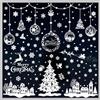 Inreeme Vetrofanie Natalizie per Finestre 244 Pezzi - Adesivi Natalizi per Finestre Riutilizzabile, Vetrofania Natale per Vetrine Rimovibile, Decorazioni Natalizie Addobbi Natalizi per Casa e Negozi