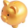 GGTTNRT Salvadanaio Piggy moneta salvadanaio per bambini, per decorazione domestica, regalo di compleanno, Natale, Halloween (oro)
