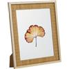 SUMGAR Boho 20 x 25 cm, 20 x 25 cm, cornice portafoto da parete in bambù naturale o da tavolo regalo per famiglia, mamma, papà, nonna, amici