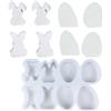 SVOCK 8PCS Stampo Silicone Pasqua, Stampo Silicone Uova di Pasqua Stampo Coniglio Pasquale, Stampi Uova di Pasqua Silicone, Stampo Silicone Pasqua Gesso per Stampi In Silicone