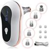VIOLUXE Mini succhiatore viso a punti neri, pulisce tutti i tipi di pelle, microdermoabrasione diamante, estrattore di pori brufoli, display LED regolabile, 5 testine USB ricaricabile