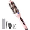 FELLAT Thermal Brush, Spazzola Termica Arricciante, Spazzola Rotonda Termica Elettrica Ionica Per Ricci Naturali, 9 Temperature Regolabile, Meno Danni, Fusto Da 38mm, Doppia Tensione