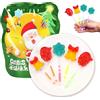 Dongcill 10 Pcs Lollipop-Natalizi,Bastoncini Di Zucchero,Commestibile Lecca-Lecca,Gusto Frutta,Dolci Di Babbo Natale,Con Bastoncini Luminosi