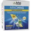 Arkopharma Arkopharm Arkomag Triplo Magnesio Integratore Stanchezza, Tensione Muscolare E Nervosismo 20 Bustine