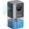 Homtronics Deumidificatore Casa Muffa 1700ML, Homtronics Deumidificatore Portatile Silenzioso, Timer 24 ore, Automatico, con 7 Colori di Luce per Camera per Armadio, Guardaroba, Bagno
