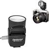 ZTIANFOTO F02 Mini fotocamera Flash - Fotocamera Flash compatta e portatile con GN8, universale, porta di ricarica Type-C, temperatura di colore 6200K per migliori effetti di riempimento della fotocamera