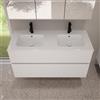 evineo ineo5 evo mobile La: 120 cm, 2 scomparti estraibili, lavabo doppio ineo Slim bianco,, BE0837WH+BE0959WM, ineo4; ineo5 evo [Mobili da Bagno > Mobili con Doppio Lavabo]