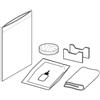 LAUFEN NIARA, NIARA S set adesivo per gancio portasciugamani, anello portasciugamani, porta rotolo di carta, H3800610000031, NIARA, NIARA S [Accessori Bagno > Ricambi per Accessori Bagno]