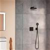 hansgrohe LivaFine sistema doccia da incasso con miscelatore, miscelatore monocomando, 15627670#Set1, LivaFine nero opaco [Rubinetteria Bagno > Sistemi Doccia da Incasso]