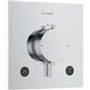 hansgrohe LivaFine rubinetto doccia da incasso con termostatico 2 uscite, 15622000, LivaFine cromo [Rubinetteria Bagno > Rubinetteria Doccia]