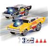 funnykid Mini Auto RC 1:64 - Auto Drift Telecomandata in Lega, 3 Velocità, Portata 30 m, Ricaricabile USB Type-C, Modulo 2.4GHz, Giochi con Coni - Regalo per Bambini Maschi e Femmine 6+