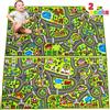 JOYIN Confezione da 2 tappetini Tappetino da Gioco City Life Tappetino da Gioco 80x150cm per Bambini dai 3 Anni in su, Tappeto per Sala Giochi Jumbo, Gioco di Imitazione della Città