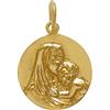 Schmuck Les Poulettes LES POULETTES BIJOUX - Pendente Placcato Oro Medaglia Tonda Madonna col Bambino