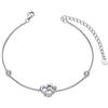 AOBOCO Bracciale stetoscopio in argento sterling 925 con ciondolo a forma di cuore, regalo per cerimonia del camice bianco per donne, infermiere, dottoresse e studenti di medicina - Bianco