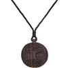 81stgeneration Ciondolo con Albero della Vita Inciso in Legno Naturale | Gioielli Wiccan Celtic Boho | Collane Dell'amicizia Fatte a Mano per Le Donne | Amuleto Rotondo di Legno
