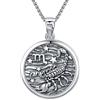 REDSUN Collana Costellazione, Collana Segno Zodiacale Argento Sterling 925 Ciondolo Costellazione 12 Costellazioni Collana Ossidata Gioielli per Donne e Ragazze, 22 x 22 mm