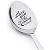 Boston Creative Company Cucchiaio da tè inciso con scritta I Love you to the Moon and Back.