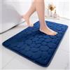 chakme Tappetino da bagno in memory foam, tappetino per doccia, tappetino in memory foam, assorbente, lavabile, per il bagno, tappetino per doccia, tappetino decorativo, antiscivolo, per bagno e