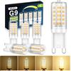 QOJUX 3W G9 Lampadine Led Dimmerabili, Classe Energetica C, 34 Led 480Lm Bianco Caldo 2700K, Equivalenti A 50W Alogene, AC 220-240V Senza Sfarfallio Lampadine G9 A Risparmio Energetico Confezione Da 5