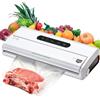 ELMA V Start, macchina sottovuoto per alimenti | dimensioni compatte, confezionatrice automatica con barra di tenuta da 30 cm, bianco, 34 x 15 x 7 cm, 175 W, con sacchetti sottovuoto