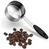 Sibba Cucchiaio da caffè da 60 ml Tazza di misurazione in acciaio inossidabile Cucchiai da caffè in metallo Strumenti di misura Bilancia Paletta Manico lungo Portatile Cucchiaio da tavola Bilancia da