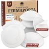 WEIDEBACH® 4 x White Door Buffer Autoadesivo Fermaporta Parete Adatto per Porte Massicce, Robusta Protezione Parete Maniglia Porta, Paracolpi Parete, Protezione Porta, Fermaporta Bianco, Parete