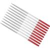 CoCud Lima Ago Rivestita in Diamante | Grana 150, Attacco 5mm, Lunghezza 180mm | Lima Rotonda Rivestita in Diamante - (Applicazioni: Metallo, Vetro, Pietra), Set 10Pz