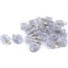 PATIKIL 5mm Dia Pin Mensola Supporto, 20pz Mobili Vetro Staffa con Gomma Aspirazione Tazza Base