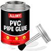 ALLONY Colla PVC, 170g Colla per Plastica, Super Colla, Colla per Tubi in PVC, Tubi in PVC Rigido, Forte Legame, Colla Istantanea per Polyvalente pour Assemblage de Canalisations en PVC