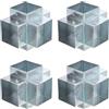 sourcing map Kit di staffe per gazebo a 5 vie, ad angolo retto, per la lavorazione del legno, fai da te, per legname da 5,1 x 5,1 cm, per esterni, patio, gazebo, capanne di tronchi (confezione da 4)