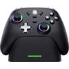 ECHTPower Controller per PC/ Switch, con Base di Ricarica, 1000Hz Polling Rate, Hall Joystick, 3 Modalità - 2.4GHz/BT/Cavo, Batteria 800mAh, Turbo, Vibrazione, Controller Gaming per PC/NS/Switch 2/iOS/Android