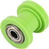 WOOSTAR 8mm Motociclo Catena Rullo Dispositivo di Scorrimento Tenditore Ruota Guida Sostituzione per Cinese ATV 4 Ruote Quad Baja Doodlebug Dirt Pit Bike Verde