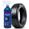 SIPOM POLISGOM Nero Gomme Auto Spray 500 ml, Ravviva Gomme e Plastiche Esterne, Lucidante Pneumatici Professionale, Protezione UV e Anti Screpolature, Made in Italy