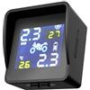 Diyeeni di Monitoraggio della Pressione dei Pneumatici per Moto TPMS Solare, Display LCD con Sei modalità di Allarme, Impermeabile e Durevole per Scooter da Moto