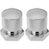 SG Store 2X Viti di Montaggio per Sedile Posteriore Compatibile con Har-Ley Touring Softail FL Bullone in Alluminio Zigrinato Argento