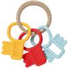 Chicco Trillino Chiavi Colorate Eco+, Chiave Afferrafacile in Plastica Riciclata, Leggero, Texture Diverse per la Stimolazione Tattile, Trillino Dentizione, Gioco Bambini 3-18 Mesi