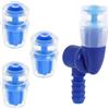XIHIRCD 4pz Kit di Sostituzione della Valvola di Morso, Ricambio per Boccaglio in Silicone Include 1 Connettore per Ugello e 3 Ugelli con Nucleo Blu per Sacca di Idratazione Compatibile con Camelbak